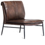Industrial Genuine Leather 1 Seater Sofa LEATHER LUX