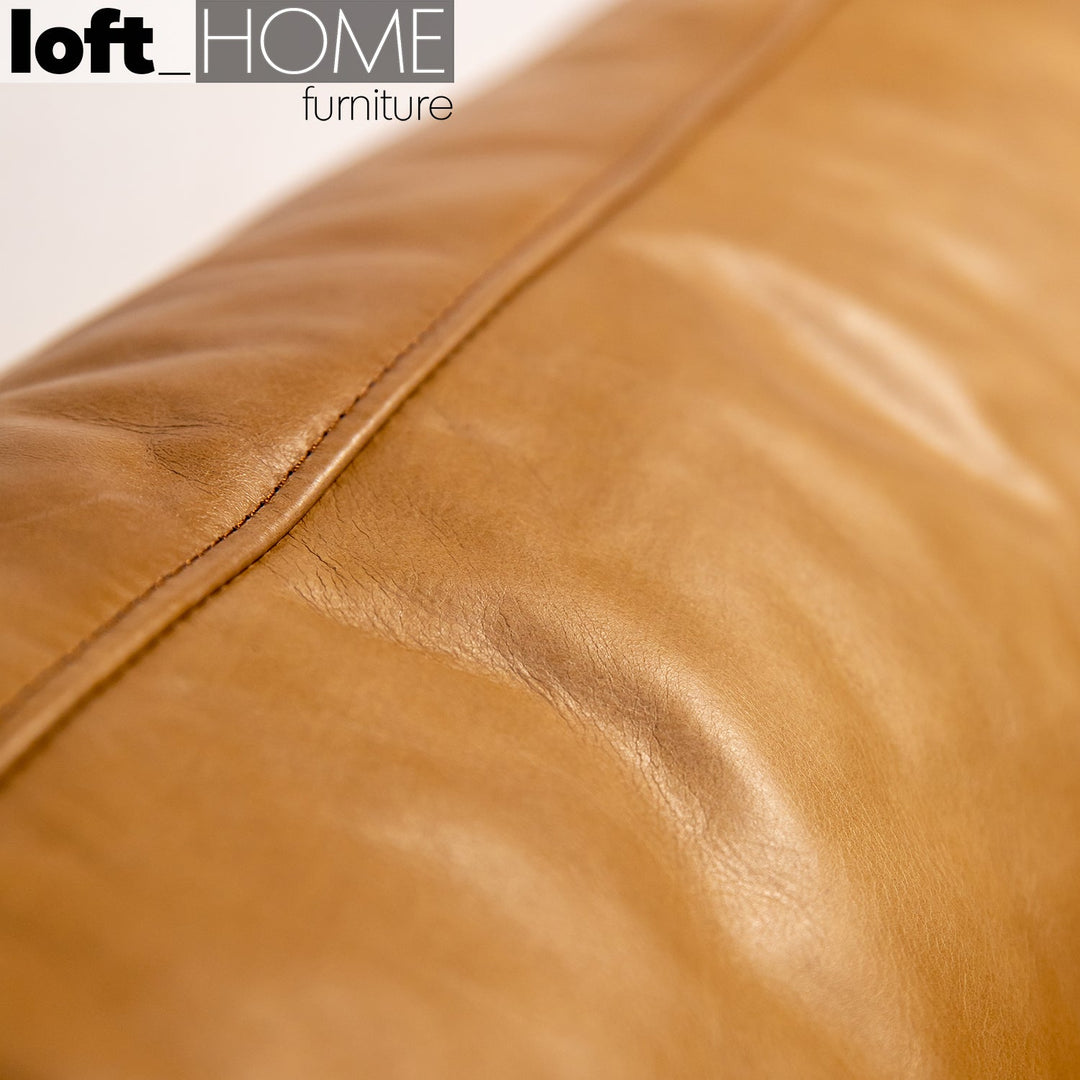 Vintage genuine leather 1 seater sofa olga situational feels.