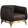 Vintage Genuine Leather 1 Seater Sofa OSMOND