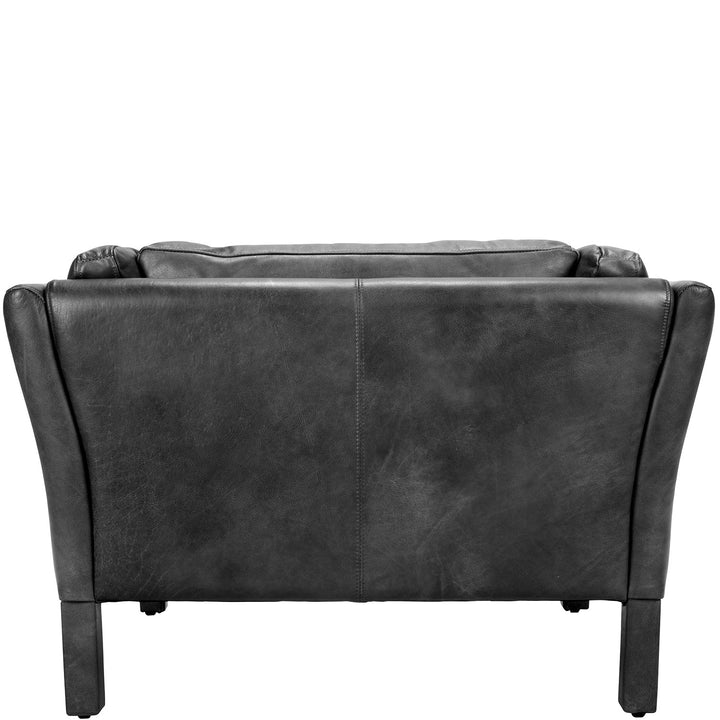 Vintage genuine leather 1 seater sofa reggio detail 2.