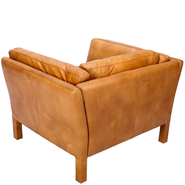 Vintage genuine leather 1 seater sofa reggio environmental situation.