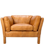 Vintage Genuine Leather 1 Seater Sofa REGGIO