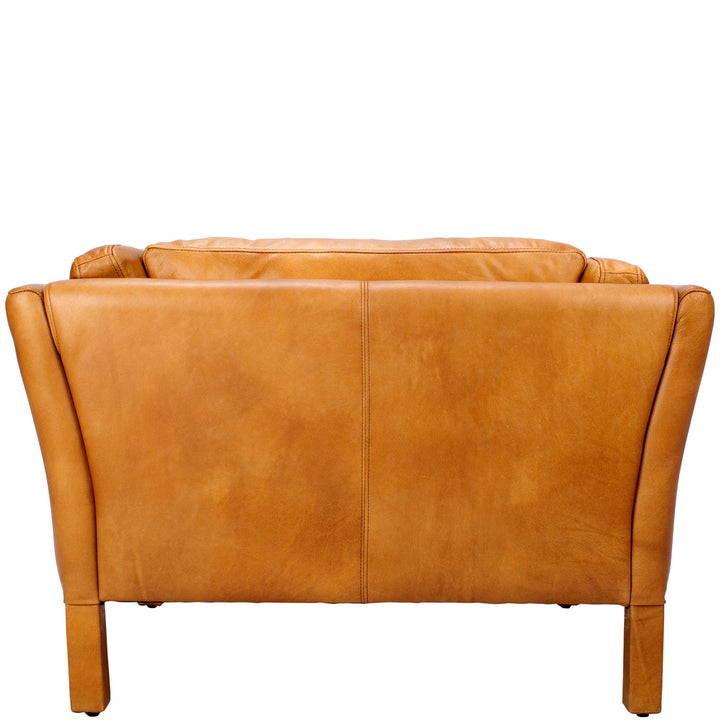 Vintage genuine leather 1 seater sofa reggio conceptual design.