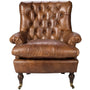 Vintage Genuine Leather 1 Seater Sofa RETRO