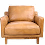 Vintage Genuine Leather 1 Seater Sofa RW And NUT TER