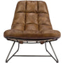 Vintage Genuine Leather 1 Seater Sofa SAND