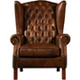 Vintage Genuine Leather 1 Seater Sofa WING L