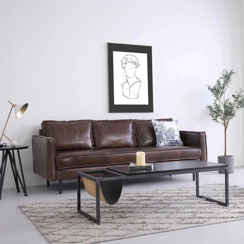 Vintage Genuine Leather 2 Seater Sofa BELGIAN Good to Know Preview-1