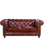 Vintage Genuine Leather 2 Seater Sofa CHESTERFIELD CLASSIC