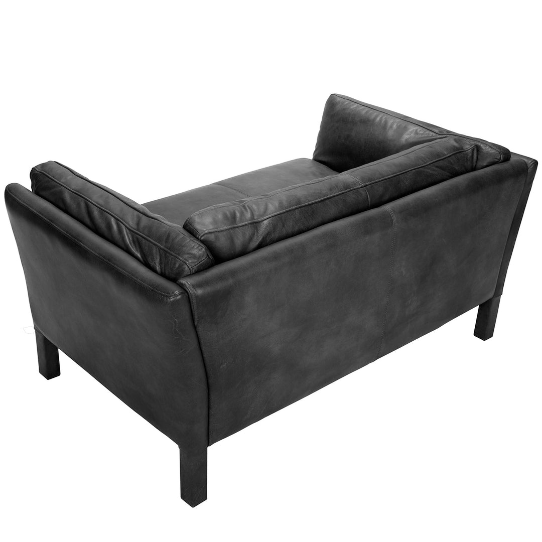 Vintage genuine leather 2 seater sofa reggio conceptual design.