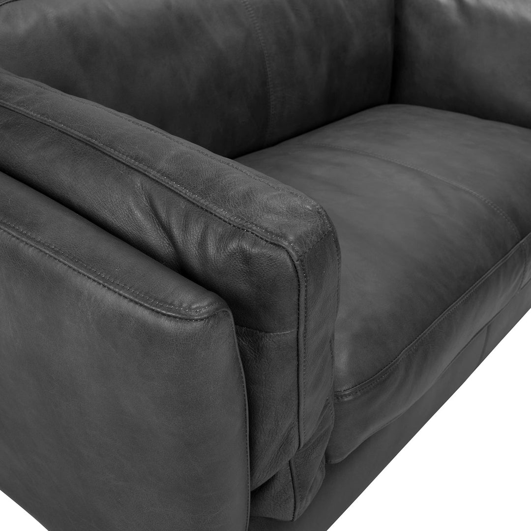 Vintage genuine leather 2 seater sofa reggio environmental situation.