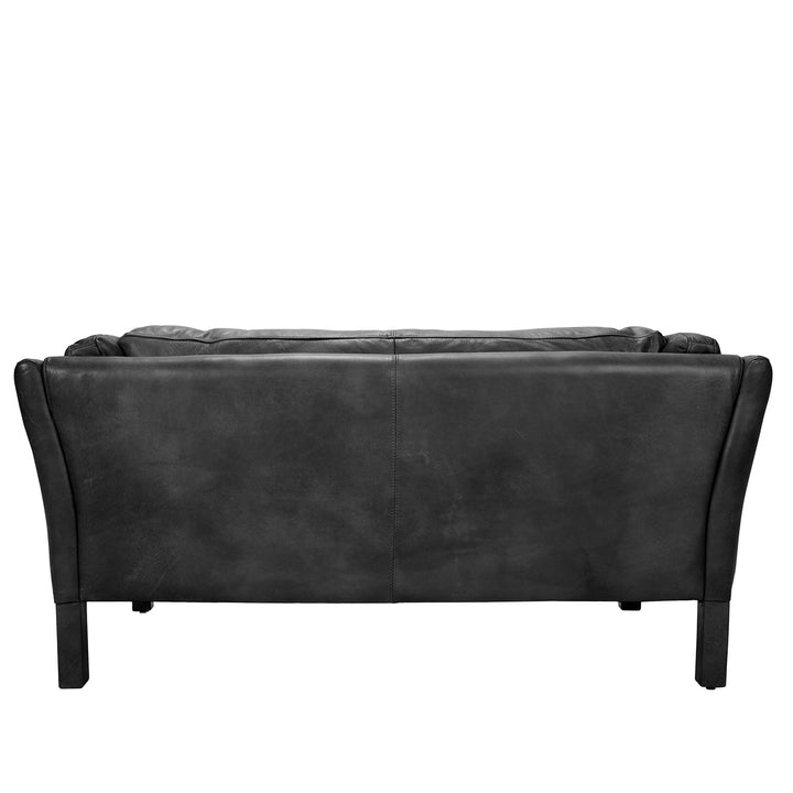 Vintage genuine leather 2 seater sofa reggio situational feels.