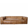 Vintage Genuine Leather 3 Seater Sofa ANTIQUE MASTER