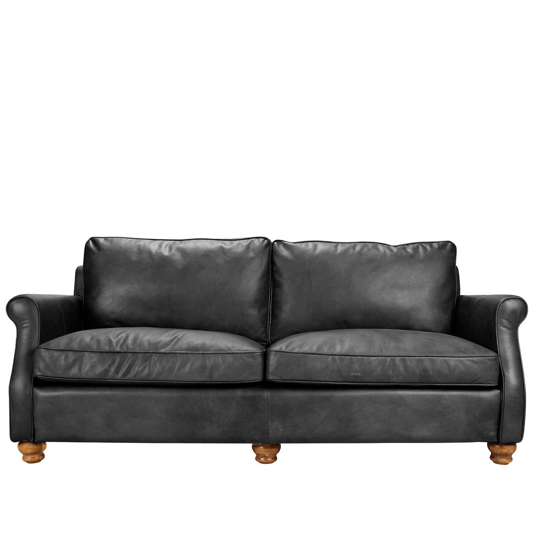 Vintage genuine leather 3 seater sofa barclay conceptual design.