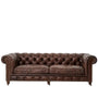 Vintage Genuine Leather 3 Seater Sofa CHESTERFIELD CLASSIC