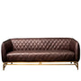 Vintage Genuine Leather 3 Seater Sofa OSMOND
