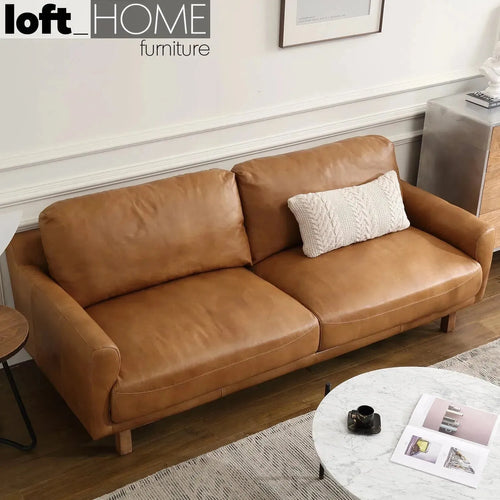 Vintage Genuine Leather 3 Seater Sofa RW And NUT TER Good to Know Preview-1