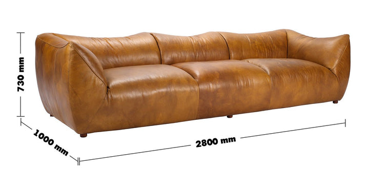 Vintage genuine leather 4 seater sofa beanbag size charts.