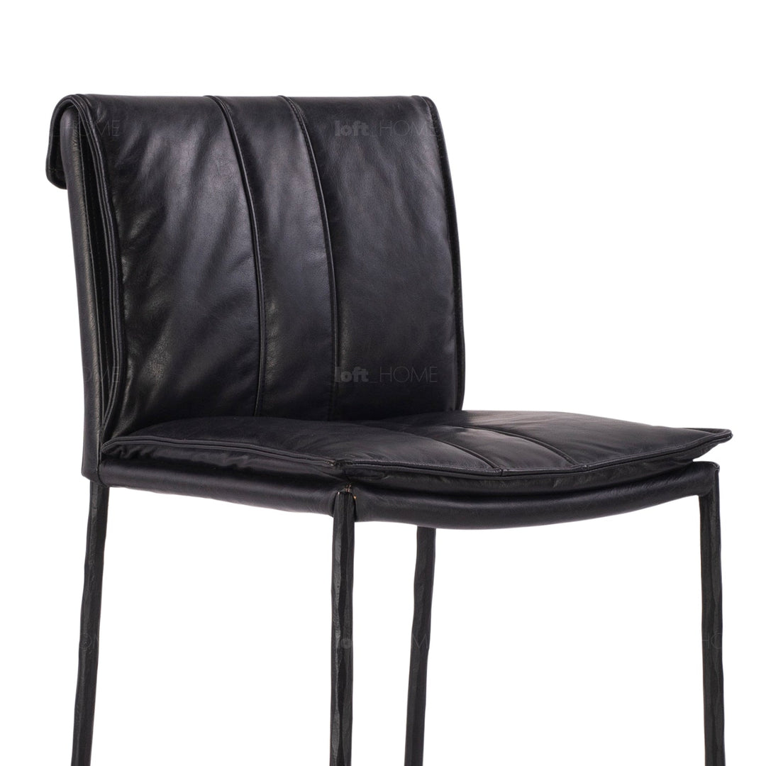 Vintage genuine leather bar chair lux conceptual design.