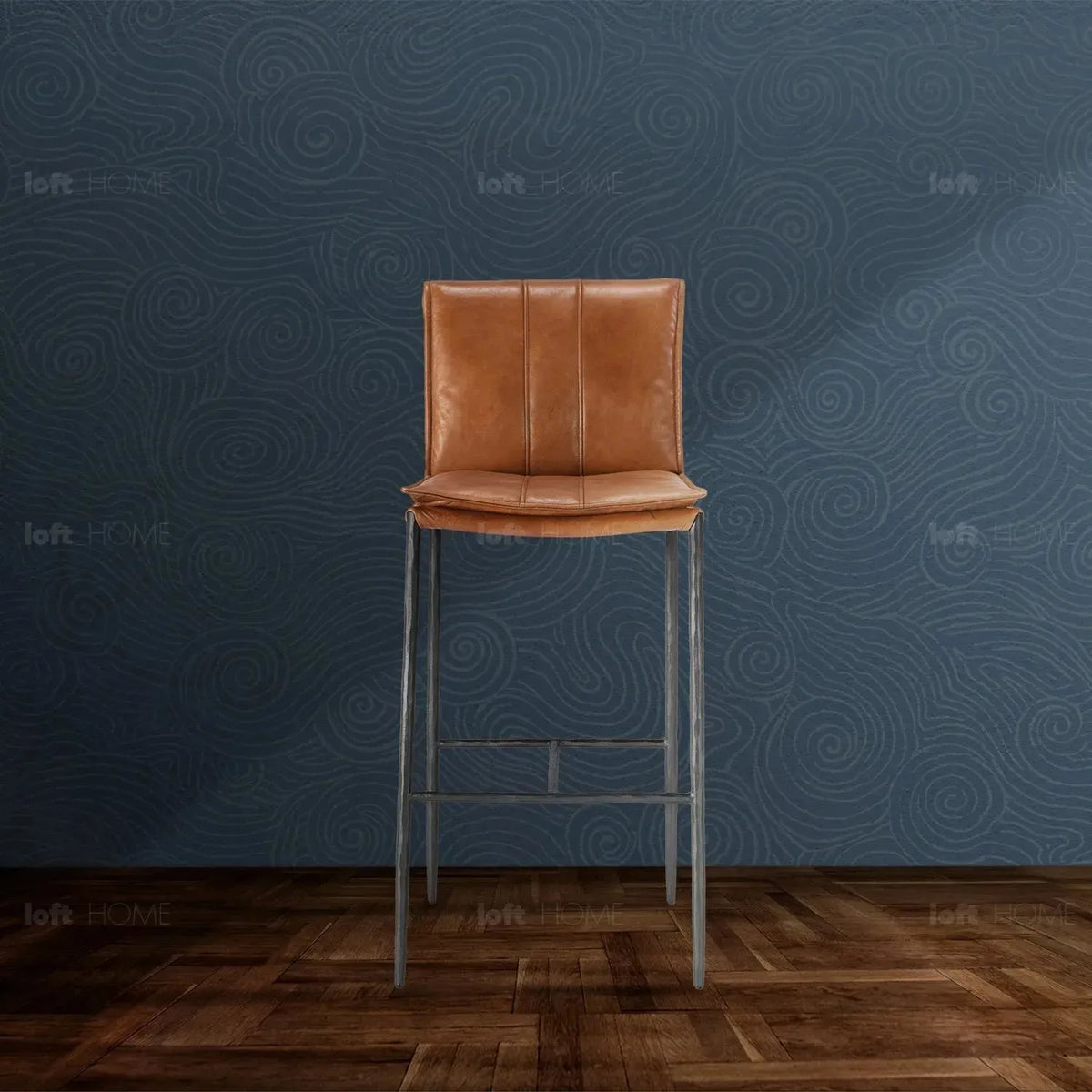 Bauhaus genuine leather bar chair lux in real life style.