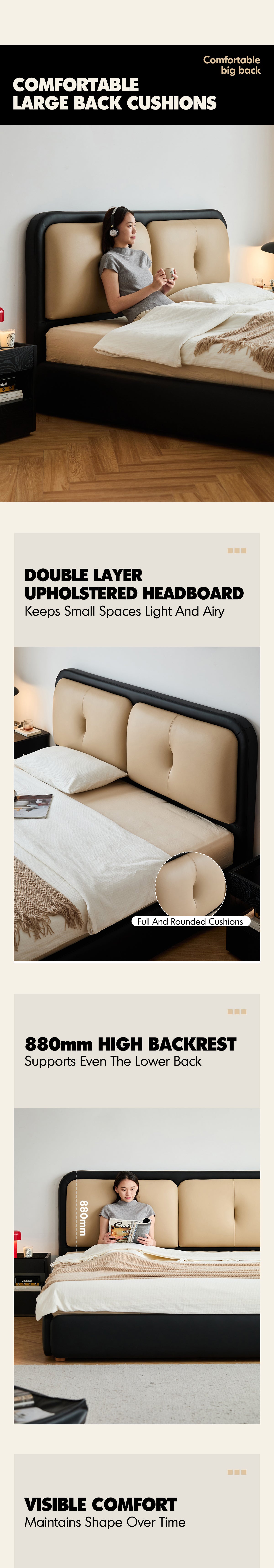 Vintage Genuine Leather Bed COVE Good to Know - 2
