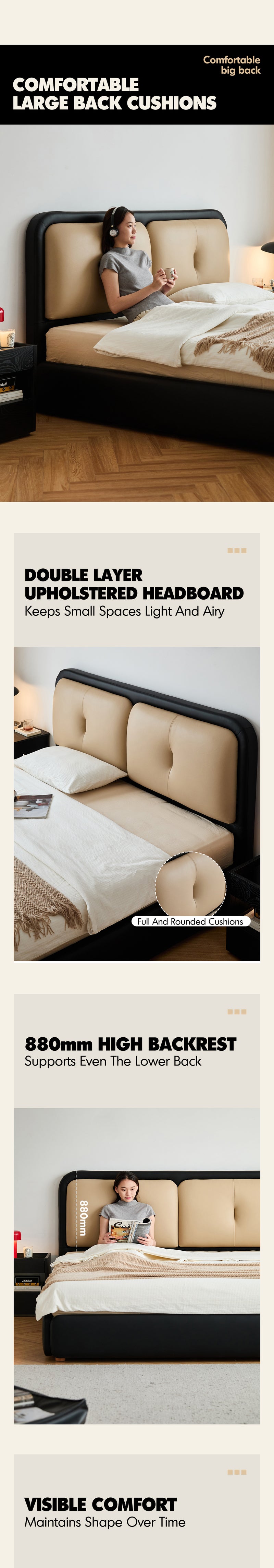 Vintage Genuine Leather Bed COVE Good to Know - 2