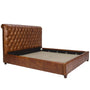 Vintage Genuine Leather Bed Frame CHESTERFIELD