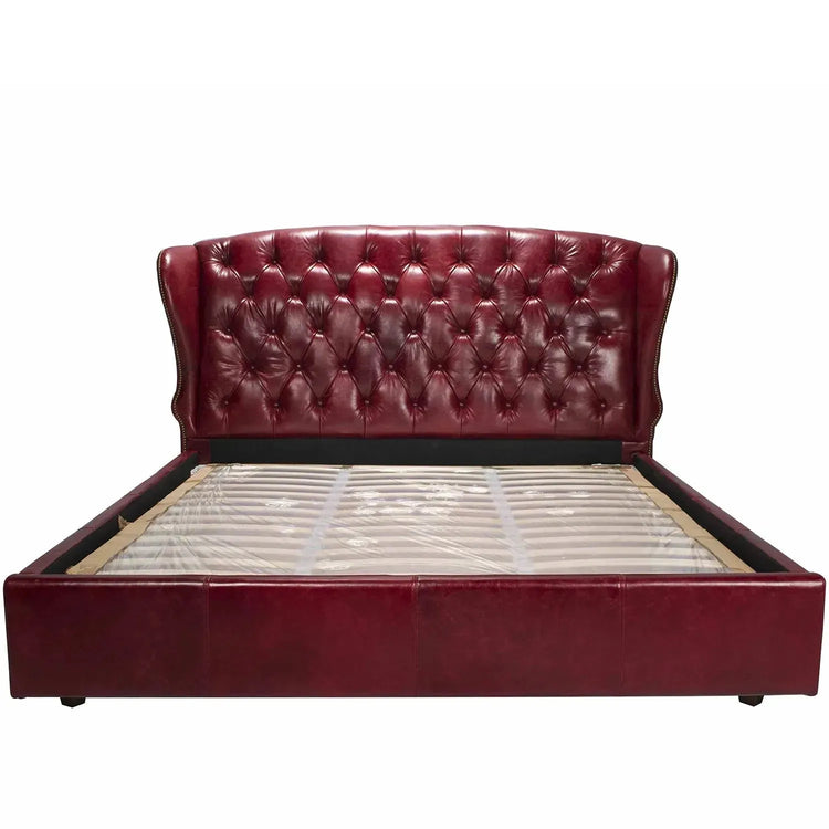 Vintage Genuine Leather Bed Frame WING Good to Know Preview-1