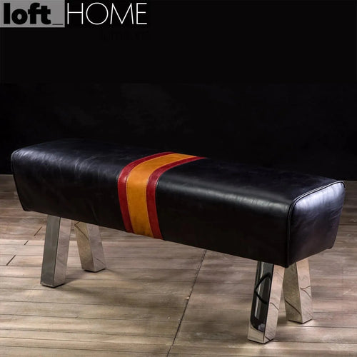 Vintage Genuine Leather Bench CHOCOLUSH Good to Know Preview-1