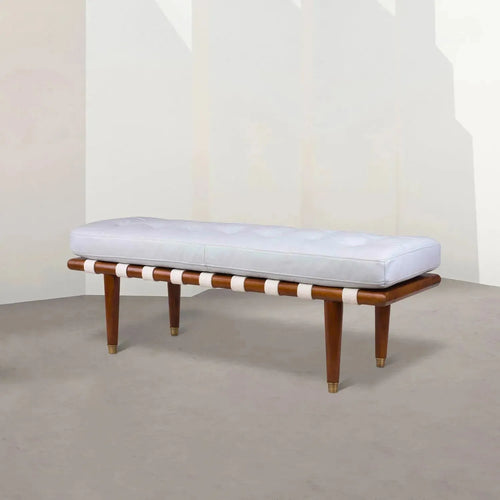 Vintage Genuine Leather Bench MILOS Good to Know Preview-1