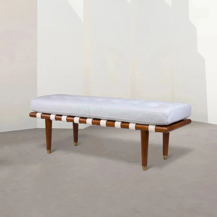 Vintage Genuine Leather Bench MILOS Good to Know Preview-1