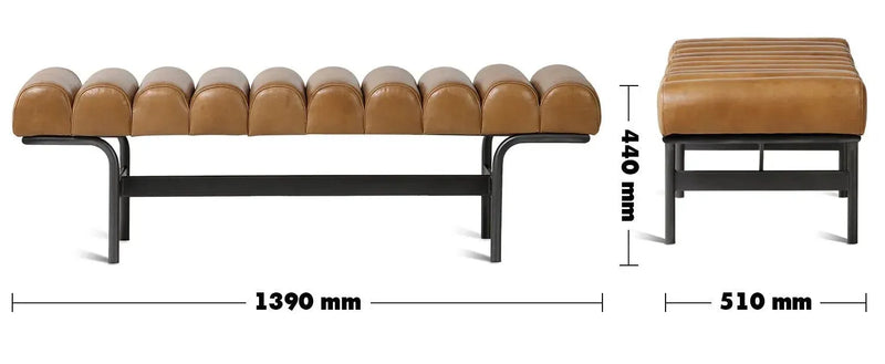 Bauhaus genuine leather bench norbel size charts.