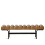 Vintage Genuine Leather Bench NORBEL