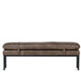 Vintage Genuine Leather Bench TREASURE