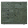 Vintage Genuine Leather Cabinet MURPHY S