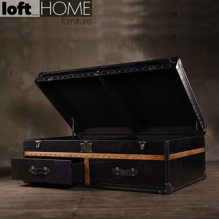 Vintage Genuine Leather Coffee Table OX TRUNK Good to Know Preview-1