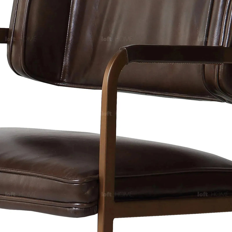 Bauhaus genuine leather dining chair herman conceptual design.