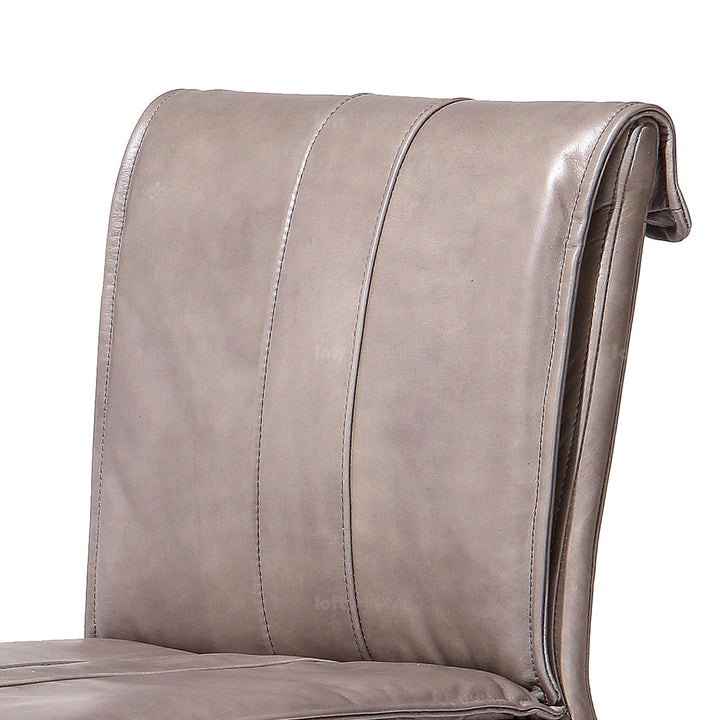 Vintage genuine leather dining chair lux conceptual design.
