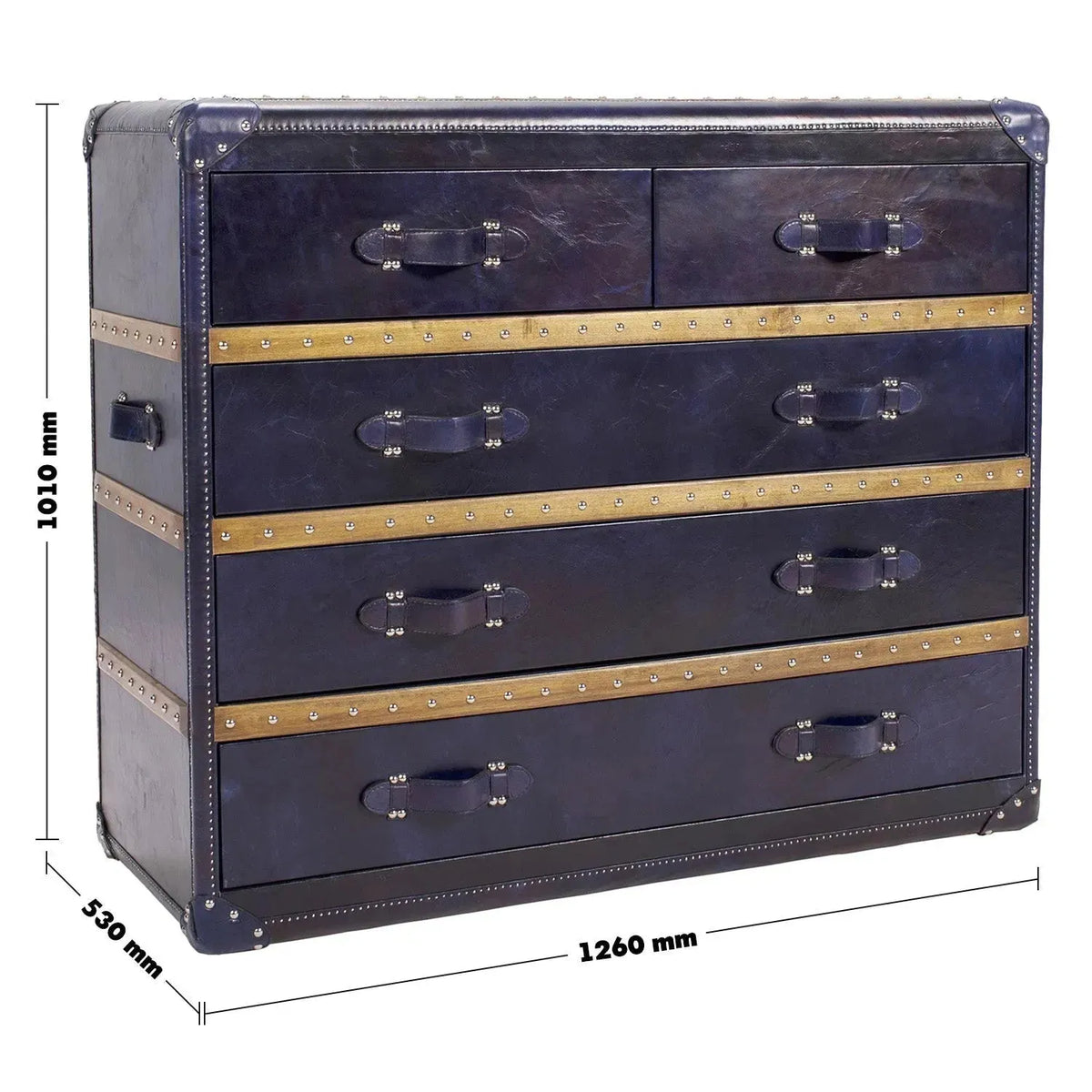 Vintage genuine leather drawer cabinet ox trunk l size charts.