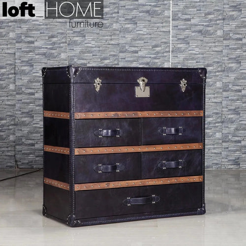 Vintage Genuine Leather Drawer Cabinet OX TRUNK S Good to Know Preview-1