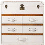 Vintage Genuine Leather Drawer Cabinet OX TRUNK S