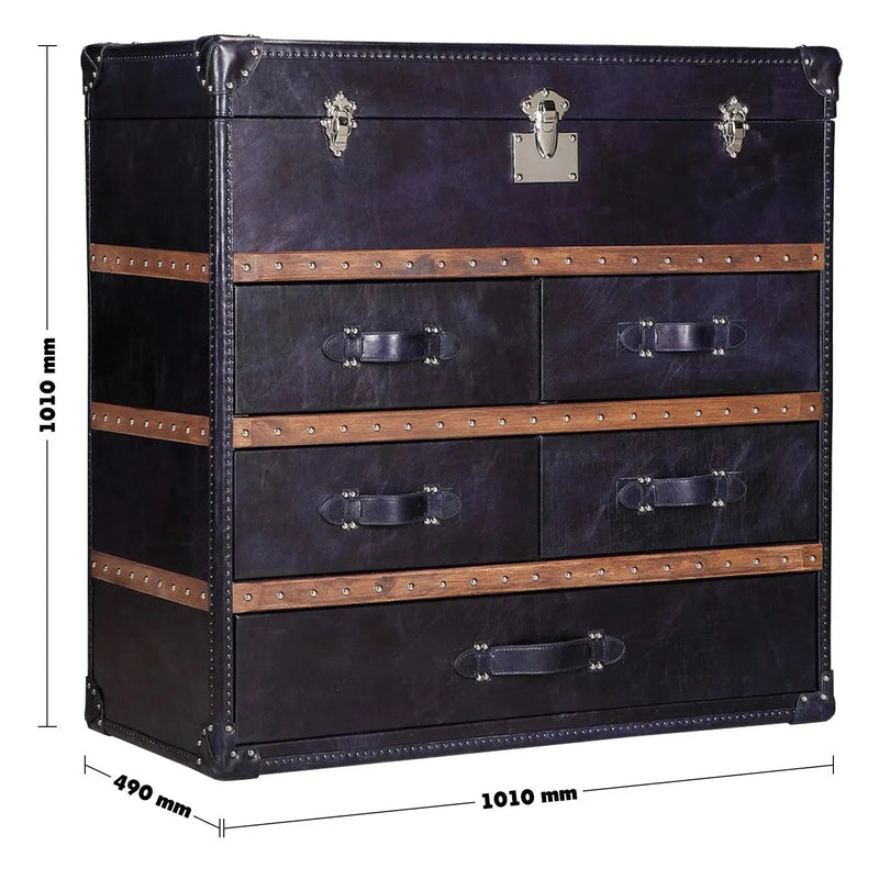 Vintage genuine leather drawer cabinet ox trunk s size charts.