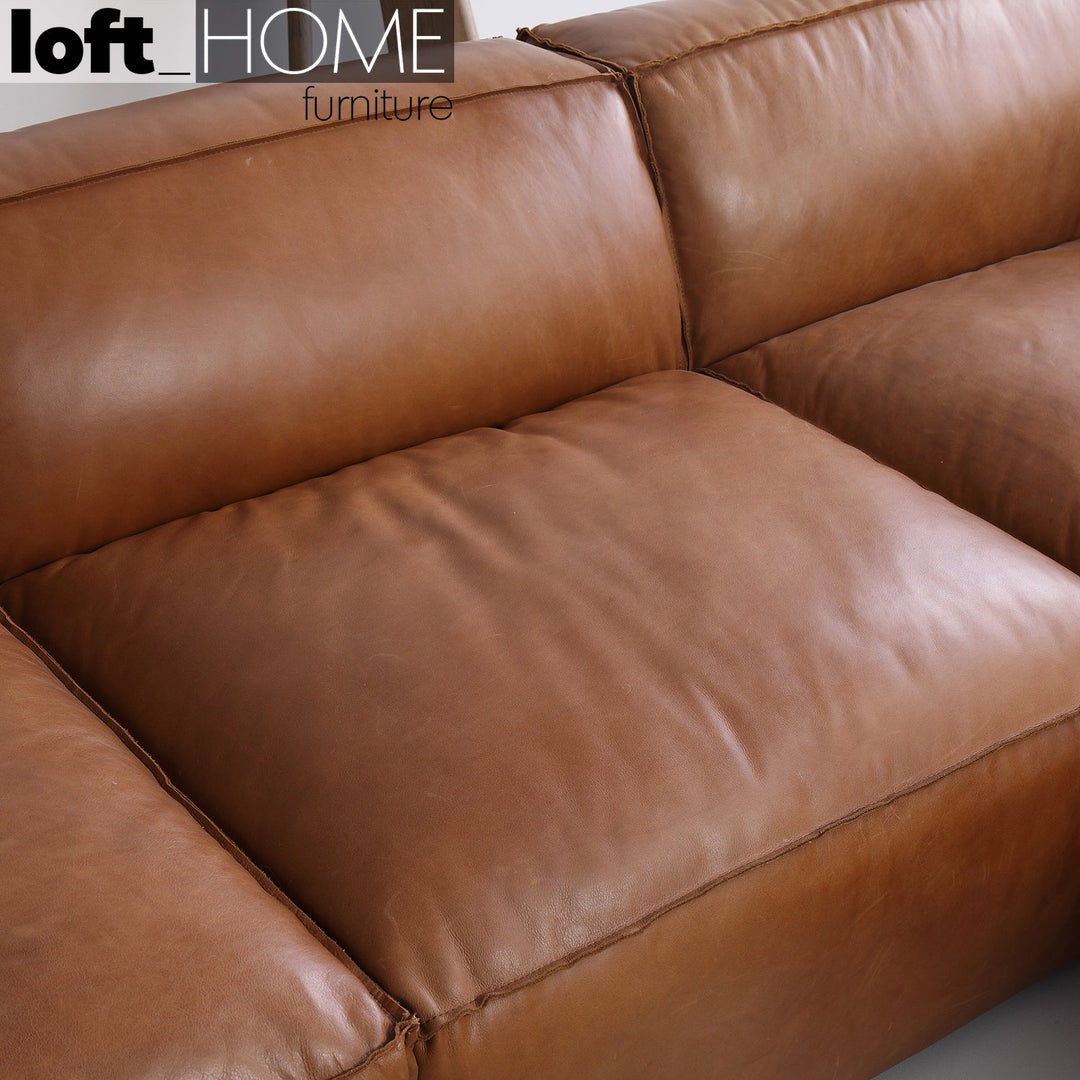 Vintage genuine leather l shape sectional sofa armbread 3+l situational feels.