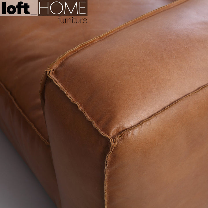 Vintage genuine leather l shape sectional sofa armbread 3+l conceptual design.