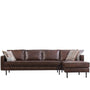 Vintage Genuine Leather L Shape Sectional Sofa BELGIAN 3+L