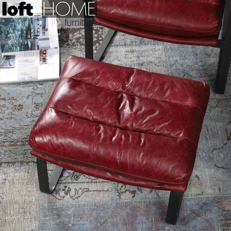 Vintage Genuine Leather Ottoman BARDO Good to Know Preview-1