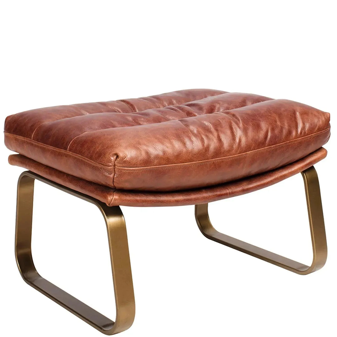 Vintage genuine leather ottoman bardo conceptual design.