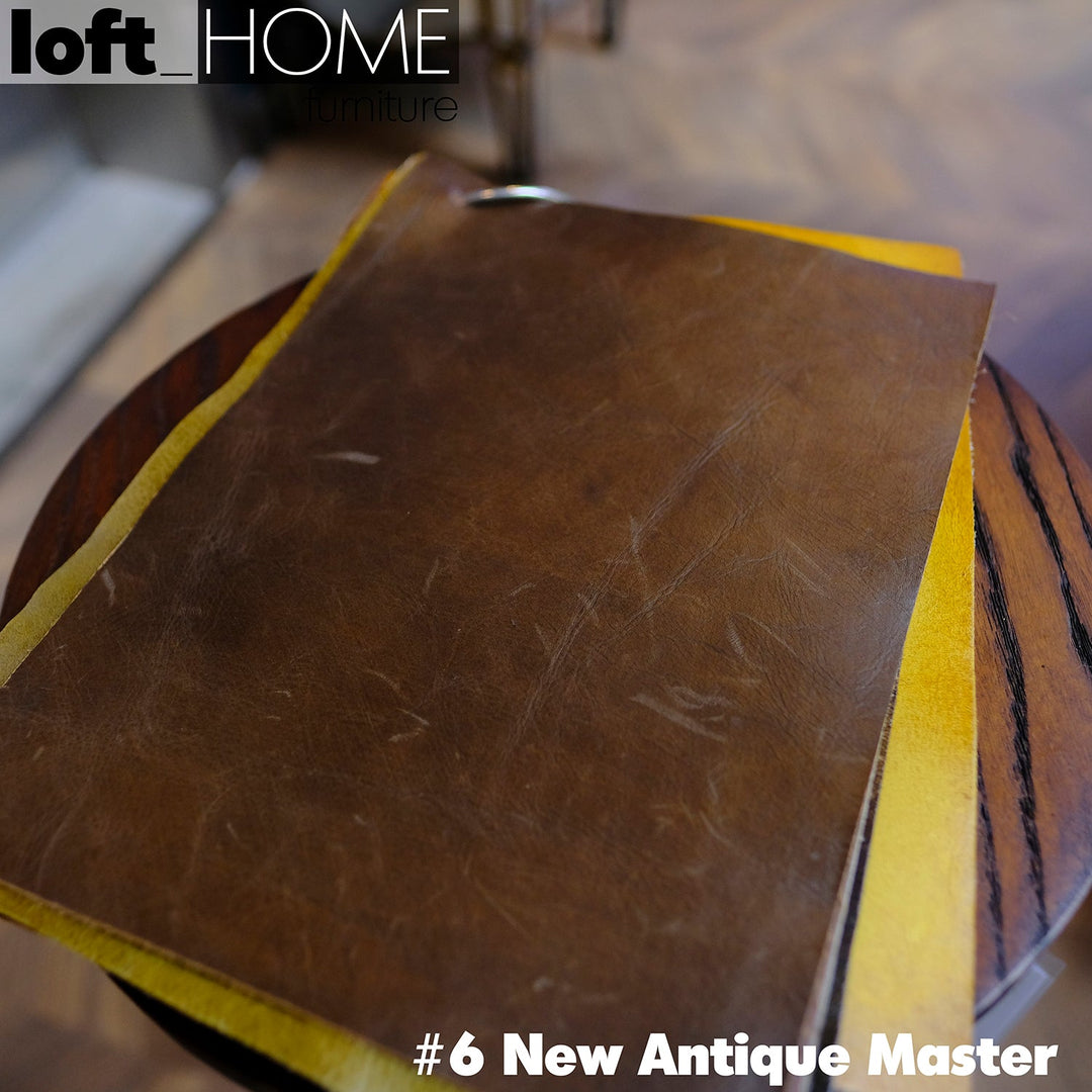Vintage genuine leather ottoman chesterfield conceptual design.