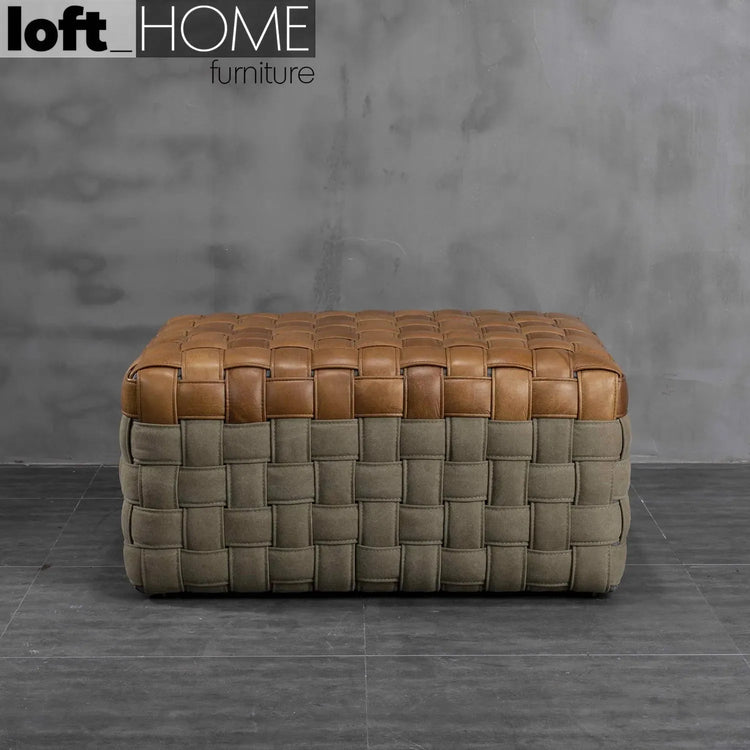 Vintage Genuine Leather Ottoman MARTIN Good to Know Preview-1