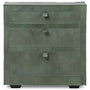 Vintage Genuine Leather Side Table MURPHY